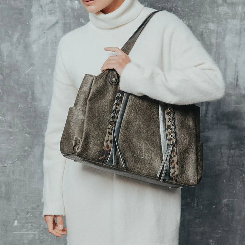 MAC ALYSTER Sac Shopping - caractère NS-668-01_KAKI