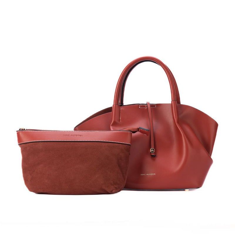 Sac à main Mac alyster NS-674-04-COGNAC