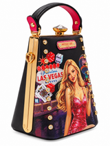 Nicole Lee-Pochette ornée de pierres façon diamant-Las Vegas-Noir