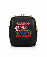 Face : Porte-cartes Nicole Lee collection Las Vegas à strass, vue de face
Ouvert : Rangements intérieurs du porte-cartes Nicole Lee Las Vegas
Accès rapide : Emplacement carte à accès rapide du porte-cartes Nicole Lee
Détail : Ornements strass et bijoux du porte-cartes Nicole Lee