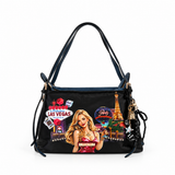 Sac cabas Nicole Lee collection Las Vegas, porté épaule