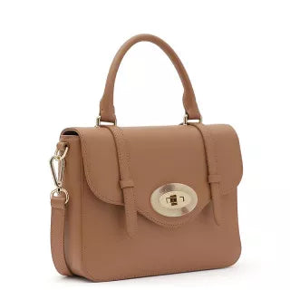 Lancaster Marble Touch Sac A Main Cuir 571-64 Camel