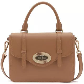 Lancaster Marble Touch Sac A Main Cuir 571-64 Camel