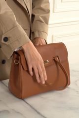Lancaster – Sac à main Milano Cosmos – Cuir vachette grainé